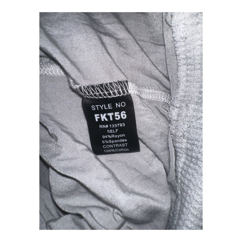 POL Gray Oversized Bandana Print Top, Large - Picture 8 of 8